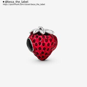 Pandora Seeded Strawberry Fruit Charm|Pendant
